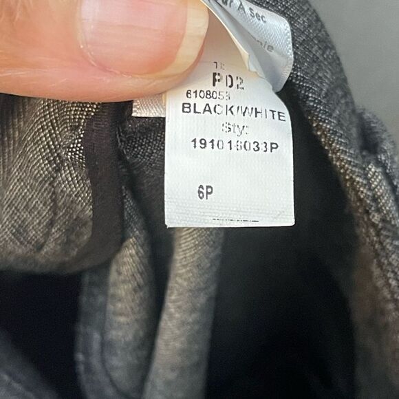 Talbots black‎ white slacks pants, size 6 petite - Picture 3 of 15